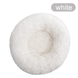 Soft Winter Warm Long Plush Donut Pet Bed