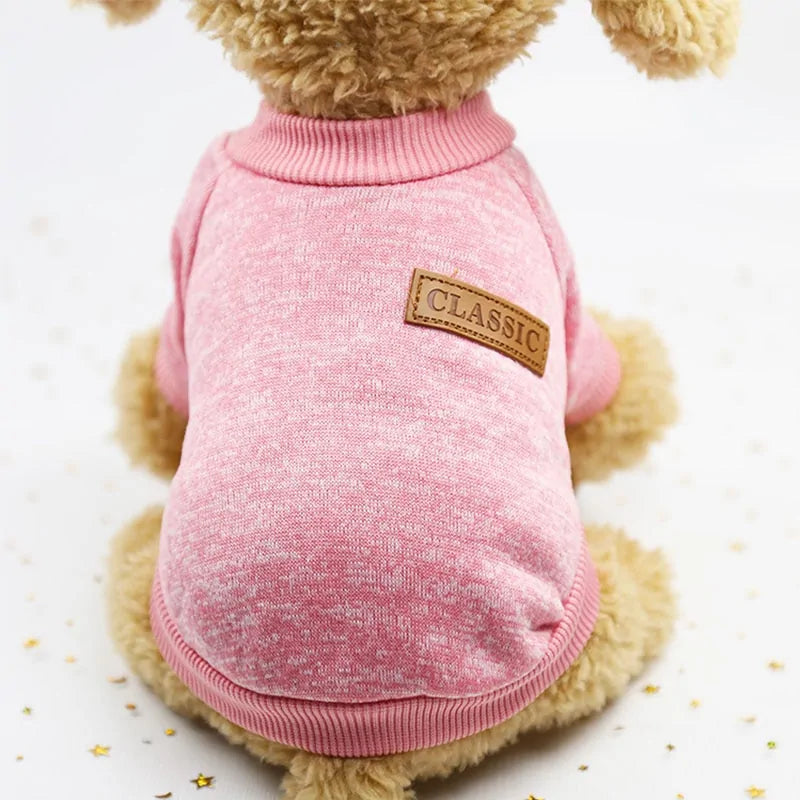 Classic Warm Puppy Pet Cat Winter Fashion Clothes