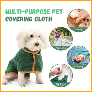 Microfiber Absorbent Pet Drying Coat